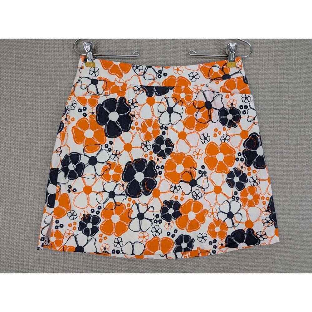 Lady Hagen Skort Skirt Golf Active Size 2 Stretch Lightweight Flowers